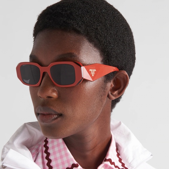 NEW PR17WS 12N5S0 PRADA SUNGLASSES SPR 17W RED UNISEX EYEWEAR PRADA PR 17WS - Picture 8 of 15